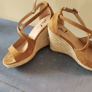 Suede Wedge Heel